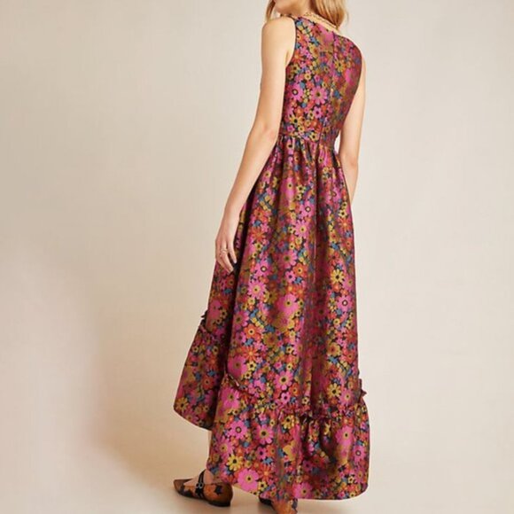 Anthropologie Hutch Floral Jacquard Dress 6 - Picture 3 of 14